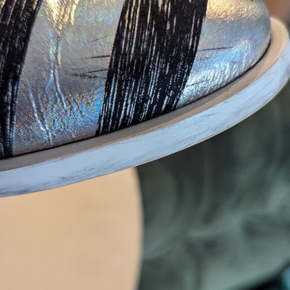 MIISTA Navy and Silver Stripped Derby - Picture 8 of 9